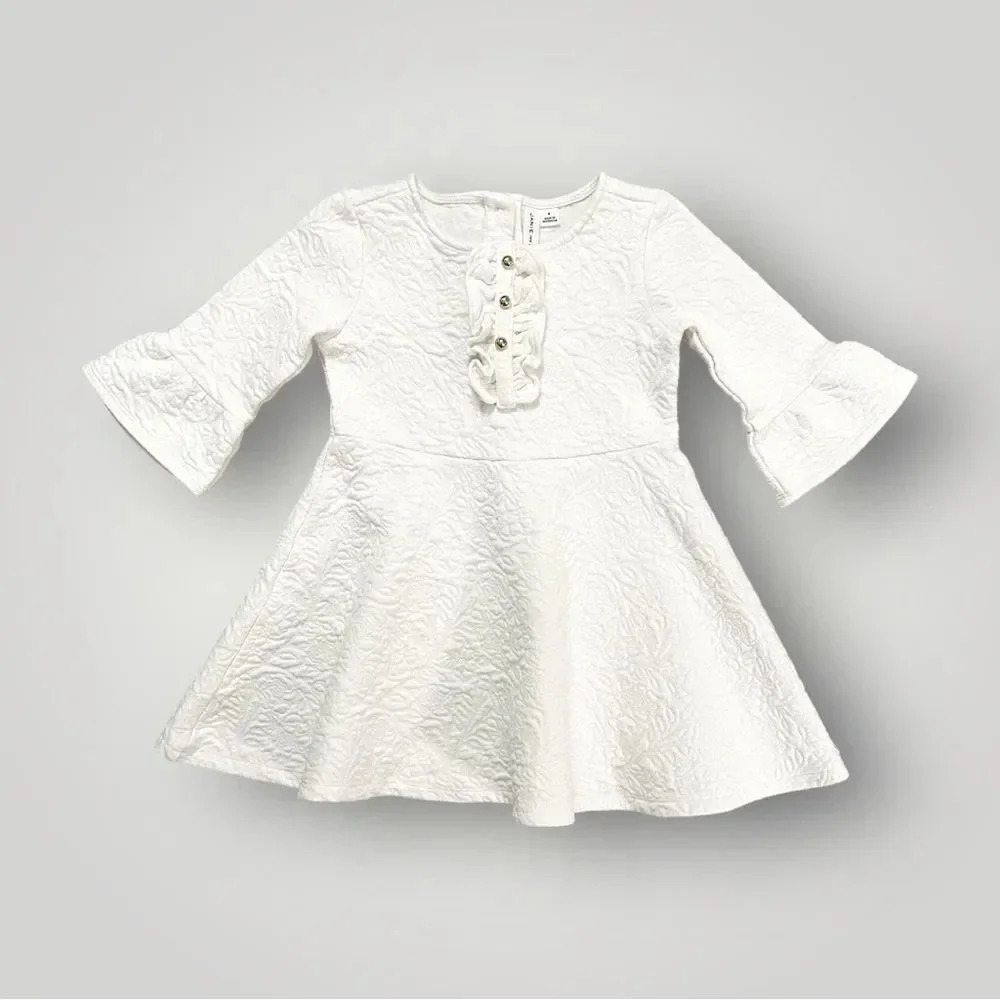 Janie & Jack | White Quilted Dress (4)